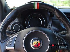 Steering Wheel Centering Band - Black italy - Italian Flag Design